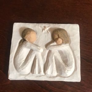 WILLOW TREE Friendship Wall Plaque “Forever true” “forever friends”